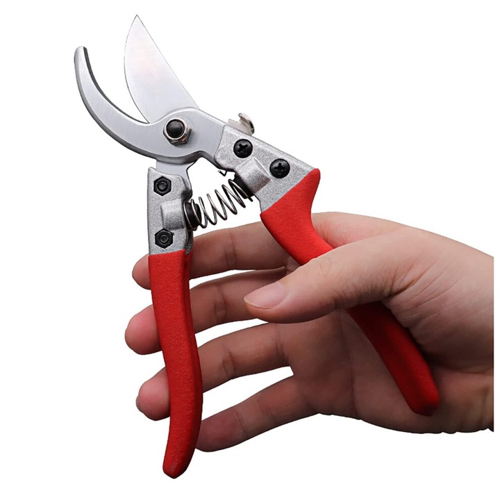 Kerti olló 20cm szénacél penge ergonomikus csúszásmentes