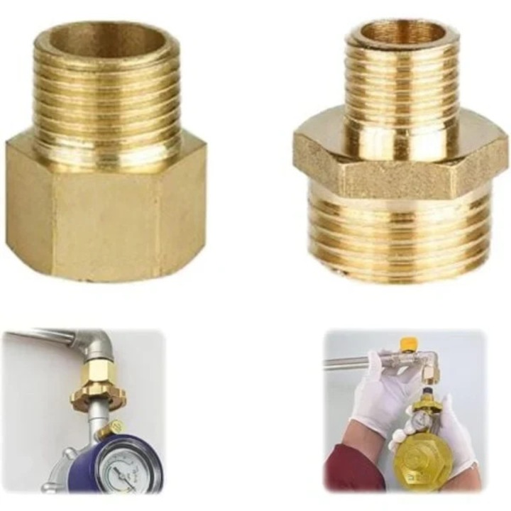 Set adaptoare gaz alama rezistent 1/2x1/4 3/4 cu garnituri cauciuc