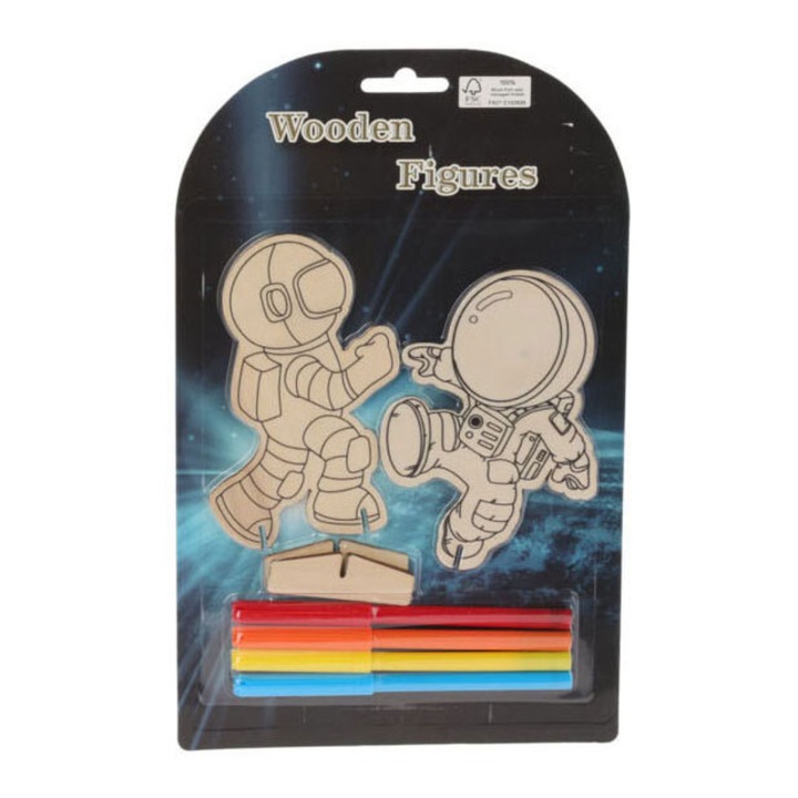 / Figurine de colorat Set creativ, 2 buc. Astronauti Set de pictura