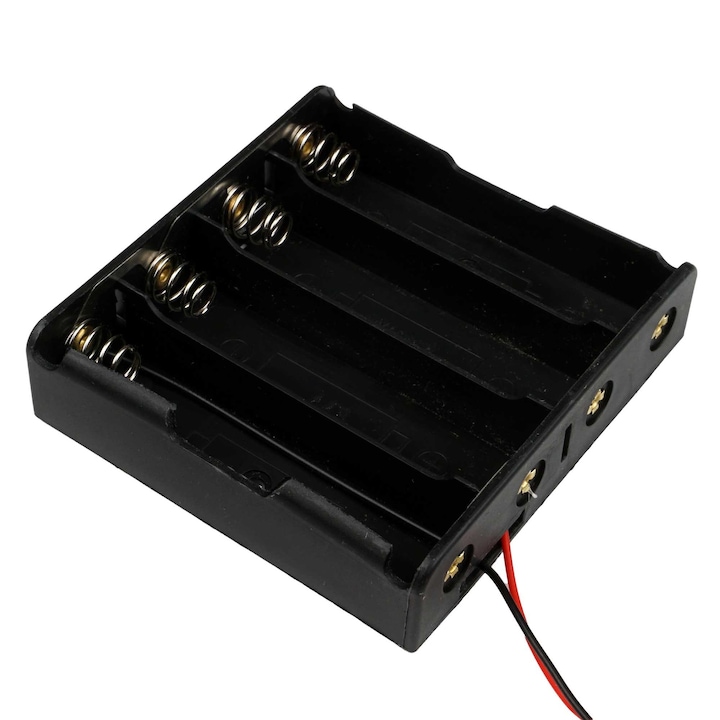 Cos pentru 4 baterii 18650 1S4P, conexiune in paralel, 4, 2 V