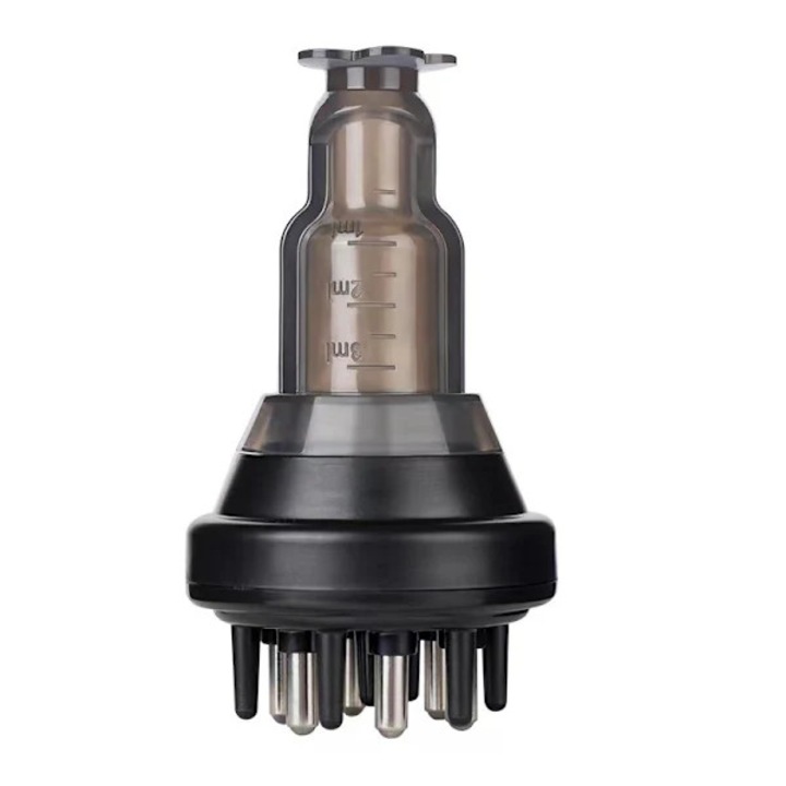 Pieptene aplicator scalp, masaj, negru, 4ml