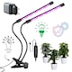 Lampa UV Full Spectrum pentru Cresterea Plantelor cu 2 picioare si 120 LED-uri, 40 w, Temporizator, Corp Reglabil, Clips si Adaptor USB, Lumina UV