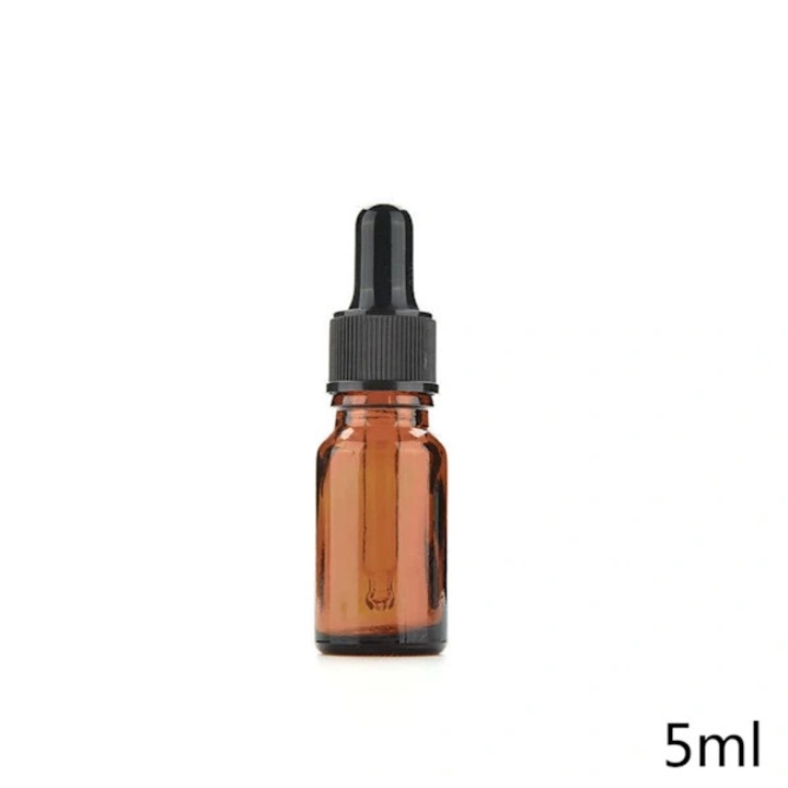 Стъклена бутилка с капкомер от кафяво стъкло 5-100ml, комплект 1 бр