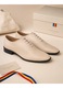 Pantofi barbati eleganti bej din piele naturala dintr-o bucata cu siret Havana GKR51TSB Marimea 44