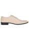 Pantofi barbati eleganti bej din piele naturala dintr-o bucata cu siret Havana GKR51TSB Marimea 44