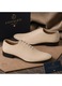 Pantofi barbati eleganti bej din piele naturala dintr-o bucata cu siret Havana GKR51TSB Marimea 44