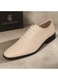Pantofi barbati eleganti bej din piele naturala dintr-o bucata cu siret Havana GKR51TSB Marimea 44