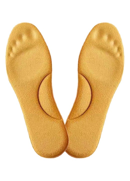 Branturi termo din bumbac si spuma, autoincalzitoare, super moi si elastice, absorb socuri, reutilizabile, bej, 35-46 EU