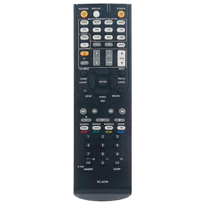 Telecomanda AV Receiver RC-837M negru 5-10m