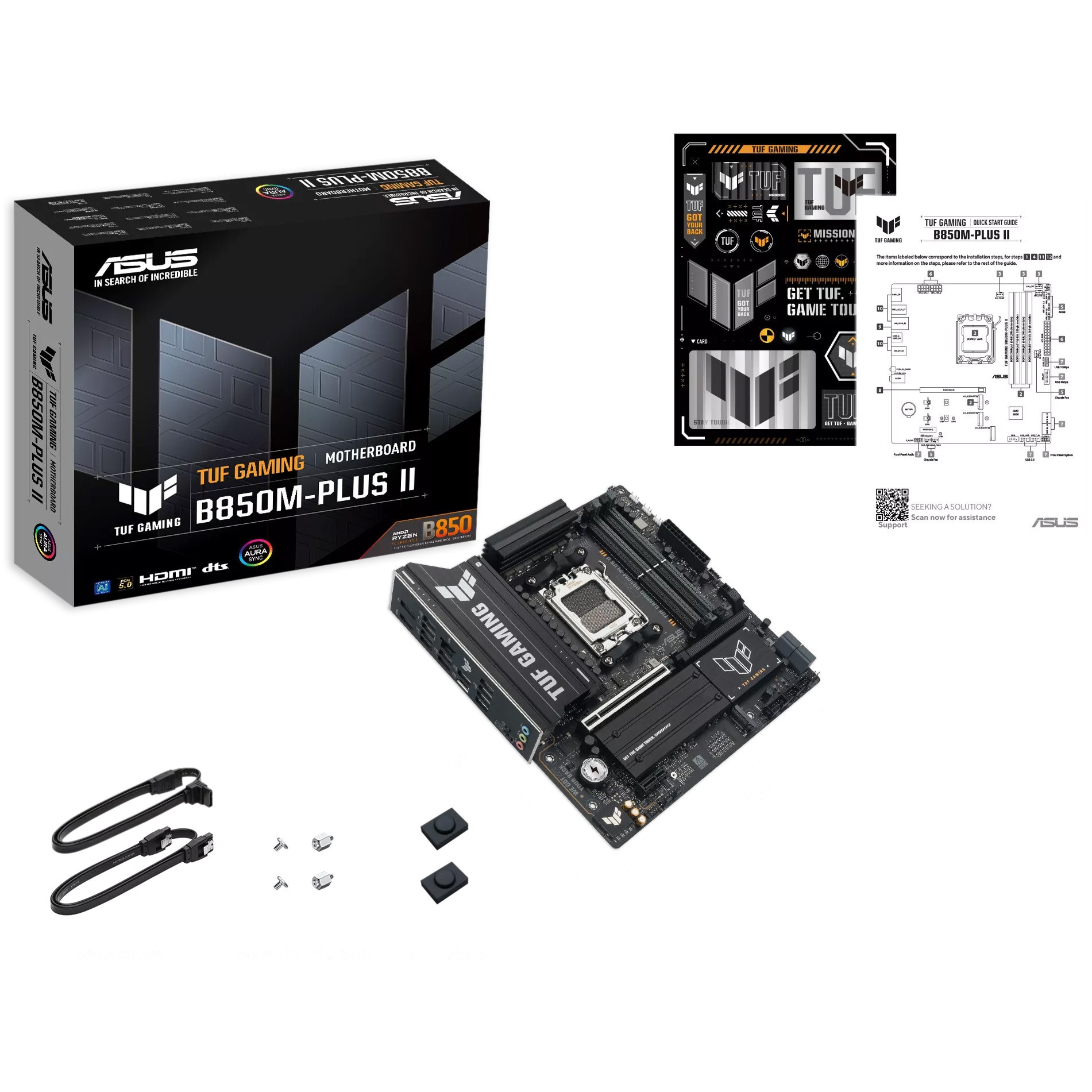 Placa de baza Asus TUF GAMING B850M-PLUS II, AM5, DDR5, mATX