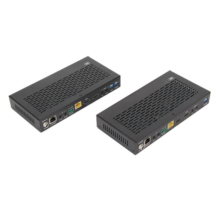 Videó és hang hosszabbító 8K 4K USB HDBaseT fém 90m