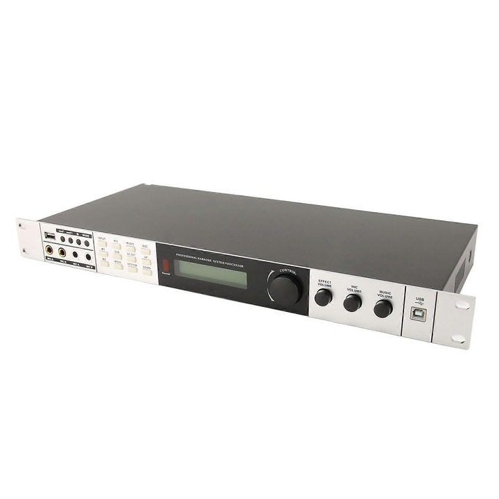 Digitális Bluetooth 5.1 mikrofon keverő, többféle effekt, alumínium, 100-240V