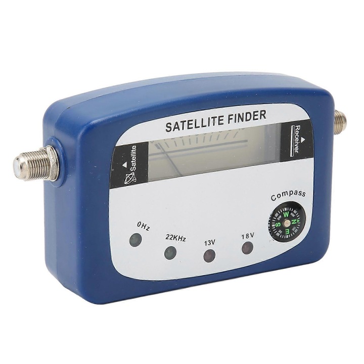 Detector semnal TV digital cu iluminare spate, portabil, 950-2150 MHz, negru
