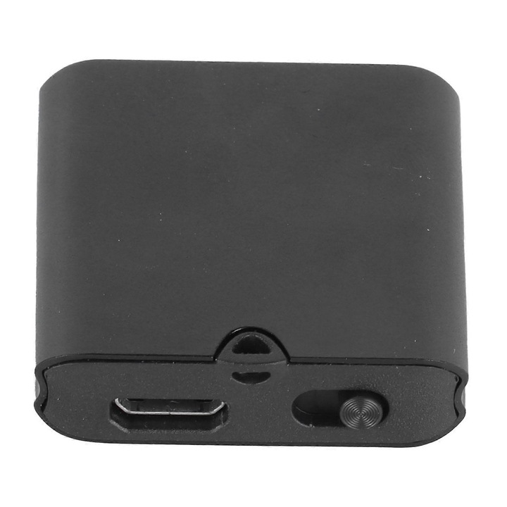 Q63 hangrögzítő, digitális diktafon hangaktiválással és zajcsökkentéssel, 8GB, alumínium, USB 2.0, fekete, 1 db
