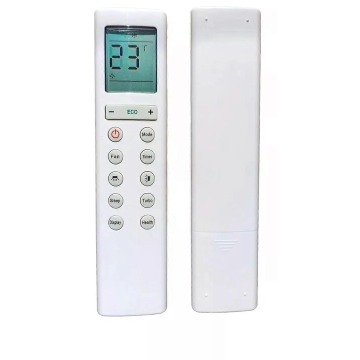 AC-241 távirányító légkondicionálóhoz, Sharp/Kreeg/TCL kompatibilis, ECO funkcióval, ABS-ből, fehér, 1 db