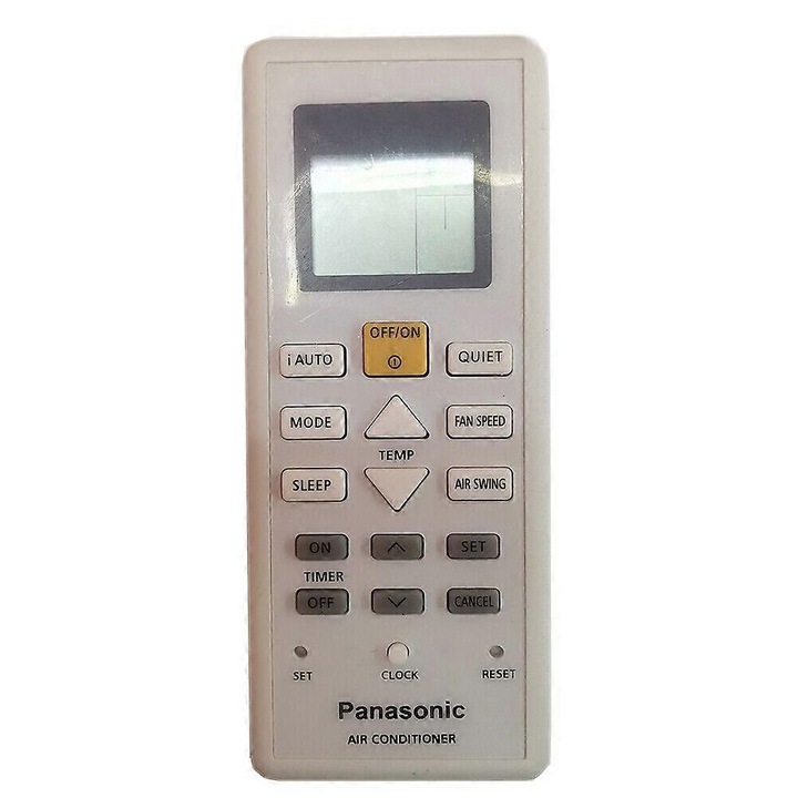 Távirányító légkondicionálóhoz Panasonic, A75C03580 / A75C04239, kompatibilis CS-U35TKR, ABS, 2 x AAA elemmel működik (elemek nem tartozék), Fehér, 1 darab