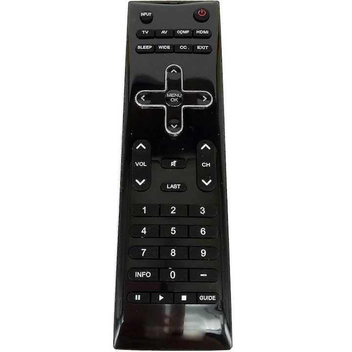 Дистанционно управление (remote control) съвместимо с VR10, Модел 098GRABD7NEVZJ, за телевизори Vizio M260VA/M320VA/M220VA/E190VA/E220VA/E260VA и други, черно, 1 бр