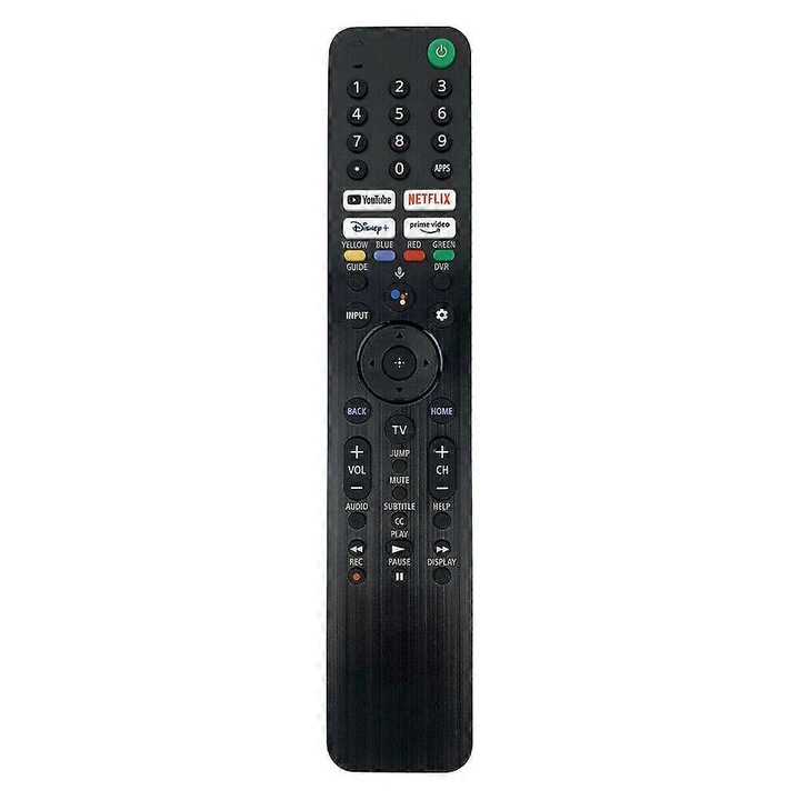 Telecomanda RMF-TX520U compatibila cu TV Sony 4K Smart, control vocal cu microfon, conectare Bluetooth/Wi-Fi, Negru, 1 buc