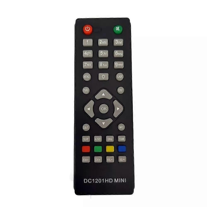 Telecomanda DVD, OEM, DC1201HD, ABS, negru, 28x13.5x5cm