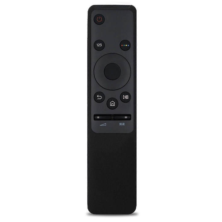 Husa protectoare pentru telecomanda/carcasa silicon Samsung Smart TV UA55KU6300J/UA55KU6600J, anti-soc, anti-alunecare, antizgariere, lavabila, negru, 1 buc