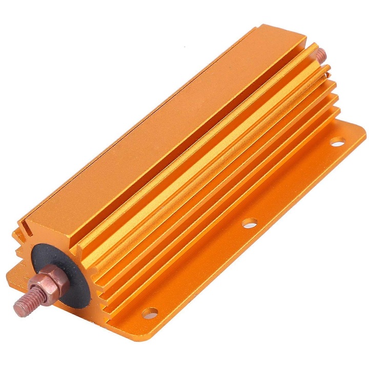 Rezistor 1R 200W RX24 aluminiu aurit 100x32mm