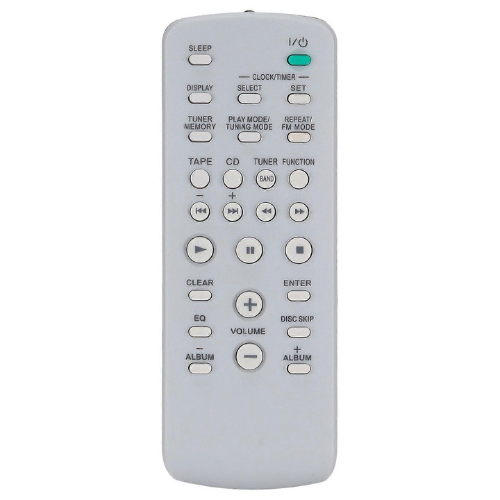 Telecomanda universala plastic portabila pentru sistem CD HIFI, negru, 2xAA