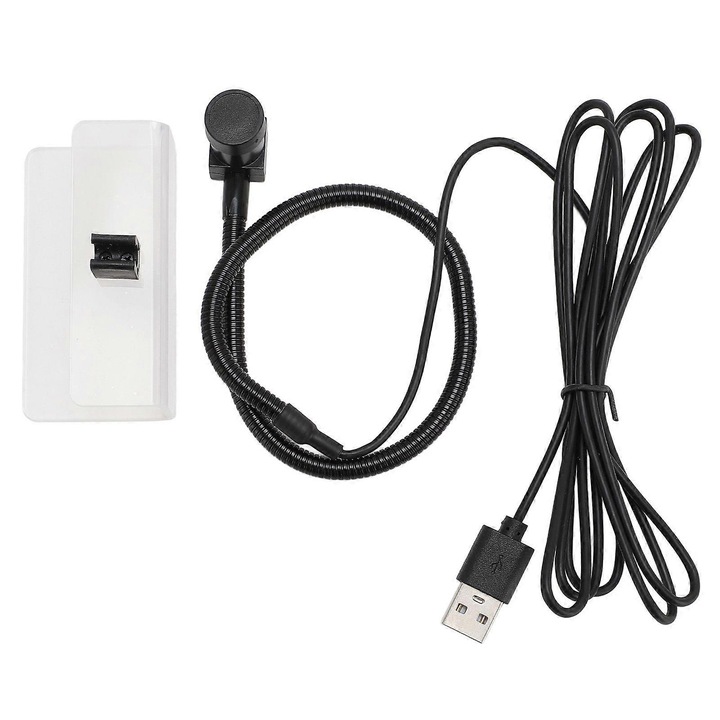 Уеб камера за компютър Center Screen Cam, 8MP, вграден микрофон, фиксиран фокус, USB UVC plug-and-play, Черна, 1 бр.