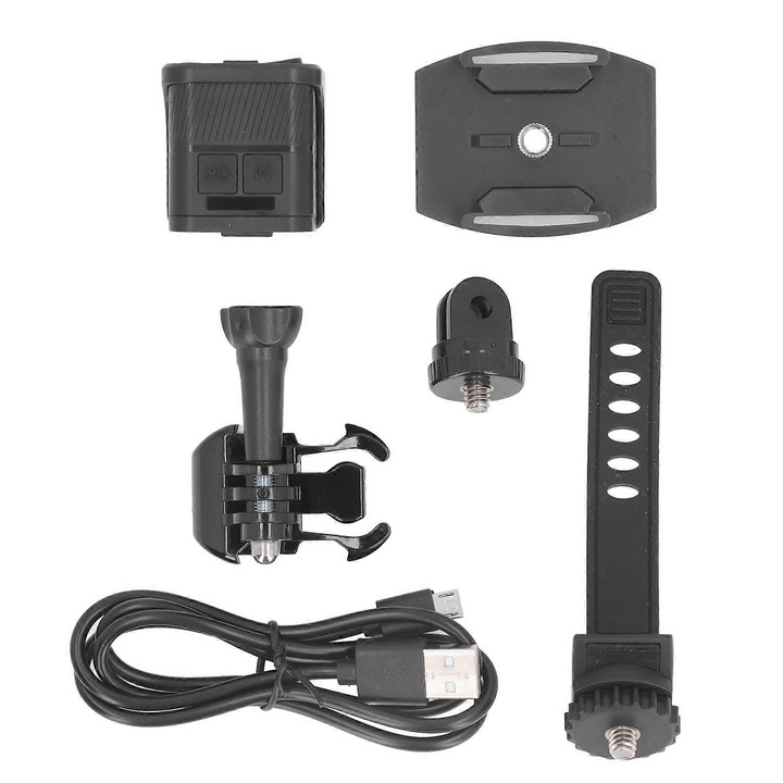Екшън камера, WiFi 1080p, водоустойчива IP68, снимки 12MP (4032x3024), поддръжка на microSD до 256GB, вграден микрофон, батерия 900mAh, Черна