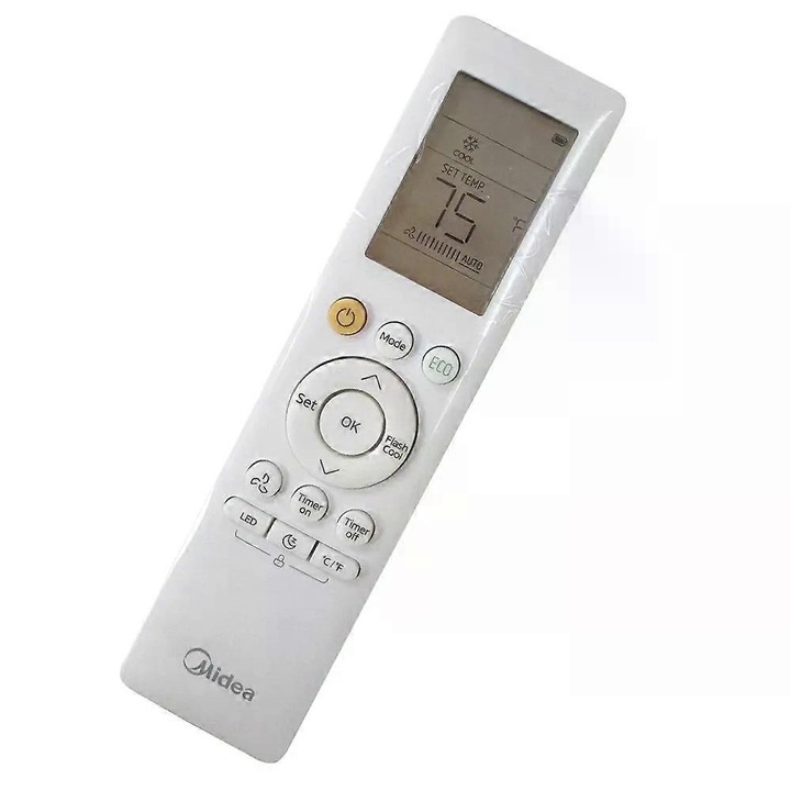 Távirányító légkondicionálóhoz RG10G5(B2) BGCEFU1, ABS, fekete, 28x13.5x5cm