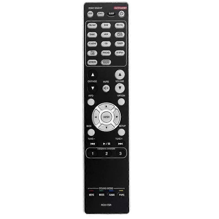 Telecomanda inlocuire RC017SR pentru receiver AV, negru