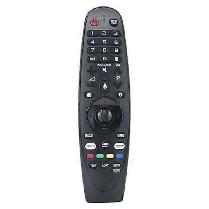 Telecomanda TV AN-MR18BA telecomanda de inlocuire pentru LG QLED 2018, cu infrarosu, din ABS, negru, 1 buc