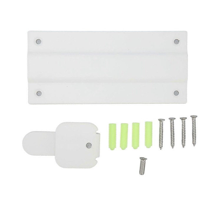 2 darabos készlet, Fali tartó hangszórókhoz HT A7000 és SA RS5, 3mm fém, rejtett design, könnyű csavaros és tiplis rögzítés, alap 150 x 70 mm, Fehér