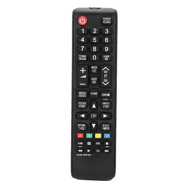 Telecomanda TV, inlocuitor, multifunctionala, negru, 17.6x4.5x2cm