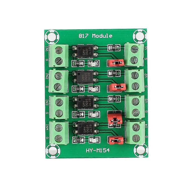 Modul convertor tensiune 4 canale optocuplor 817, ABS, 4x7cm