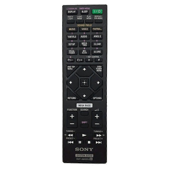 Telecomanda sistem audio, OEM, RMT-AM120U, ABS, negru, 28x13.5x5cm