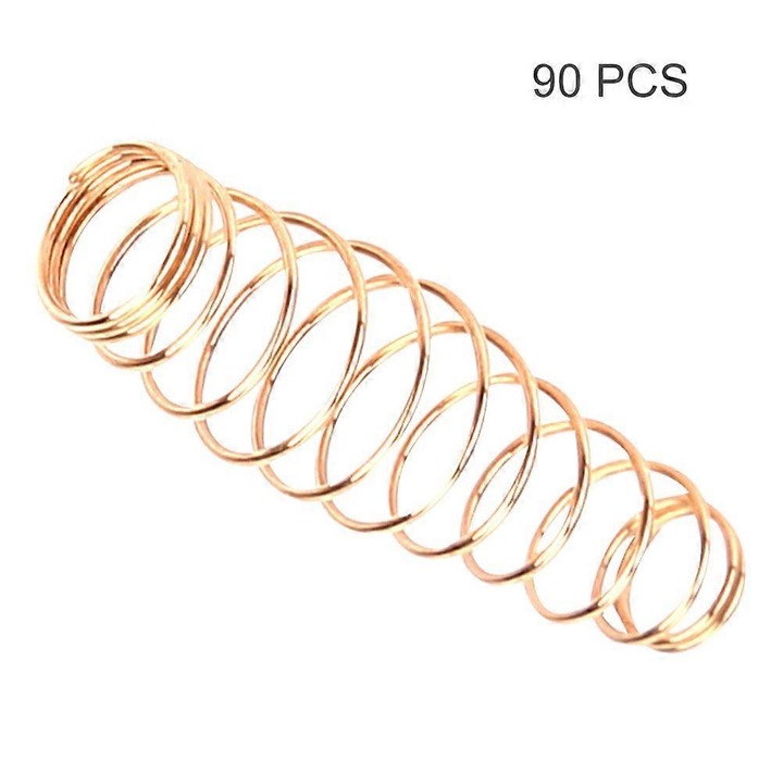 90 darab spirálrugó készlet zongora javításhoz, 7x26mm