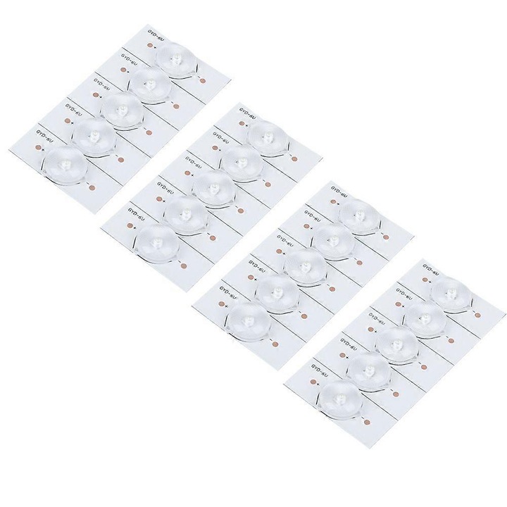 Becuri SMD, 6V, alb, 20 buc, placa fibra sticla