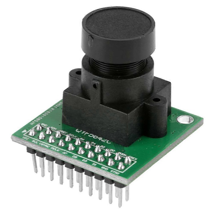 Modul camera OV5642 5 megapixeli, compresie JPEG/MJPEG si Raw RGB/YUV422, lentila 2.5 mm unghi larg, negru/verde, 1 buc