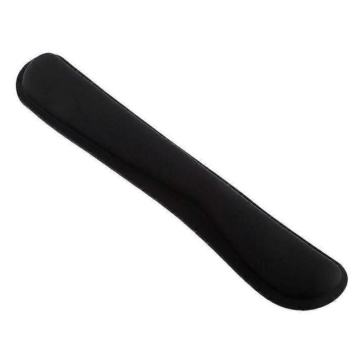 Ergonomikus csuklótámasz billentyűzethez, memóriahab, fekete 46x8.5cm