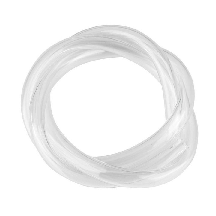 Furtun/teava pentru racire cu apa PC, PVC transparent ultra moale, rezistent la temperaturi si la indoire, 9.5mm/12.7mm, transparent, 1m
