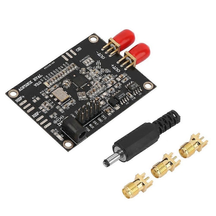 ADF5355 fejlesztőkártya, PLL VCO modul 54 MHz-13.6 GHz, frakcionális/egész N szintetizátor, 38 bites felbontás, fekete