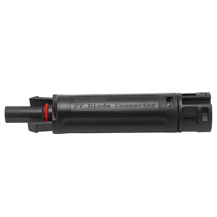 Suport siguranta pentru panouri solare PV, DC 1000V 30A, IP68 rezistent la apa, conductor cupru placat argint, negru, 1 buc