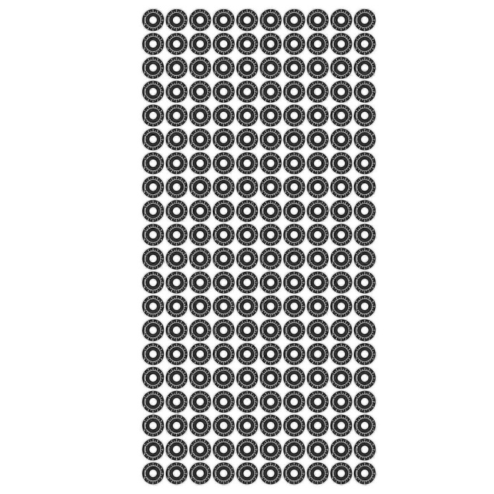 Alumínium tárcsa készlet 200 db 40x0.5mm belső 10mm fehér