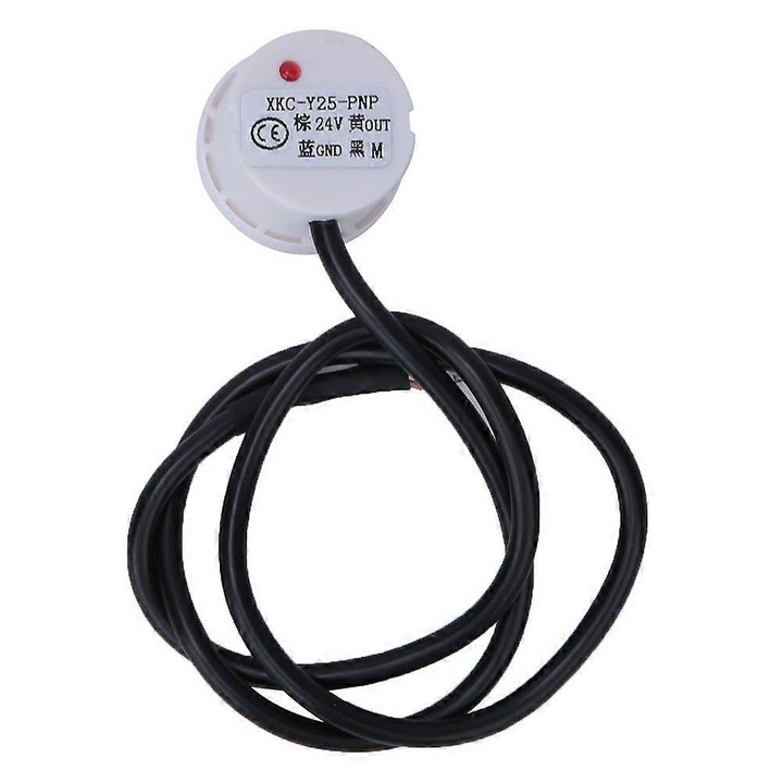 Senzor nivel lichid non-contact detector de nivel, XKC-Y25-PNP, capacitiv, iesire PNP 24V, IP67, Alb, 1 buc
