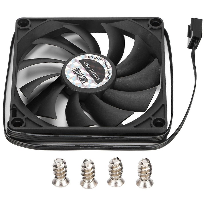 PC hűtőventilátor 80x80x10mm 4 tűs PWM csendes tartós