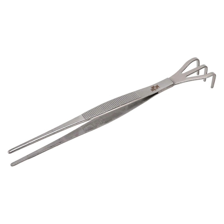 Gyökérgereblye 3 fogú rozsdamentes acél ergonomikus 58g