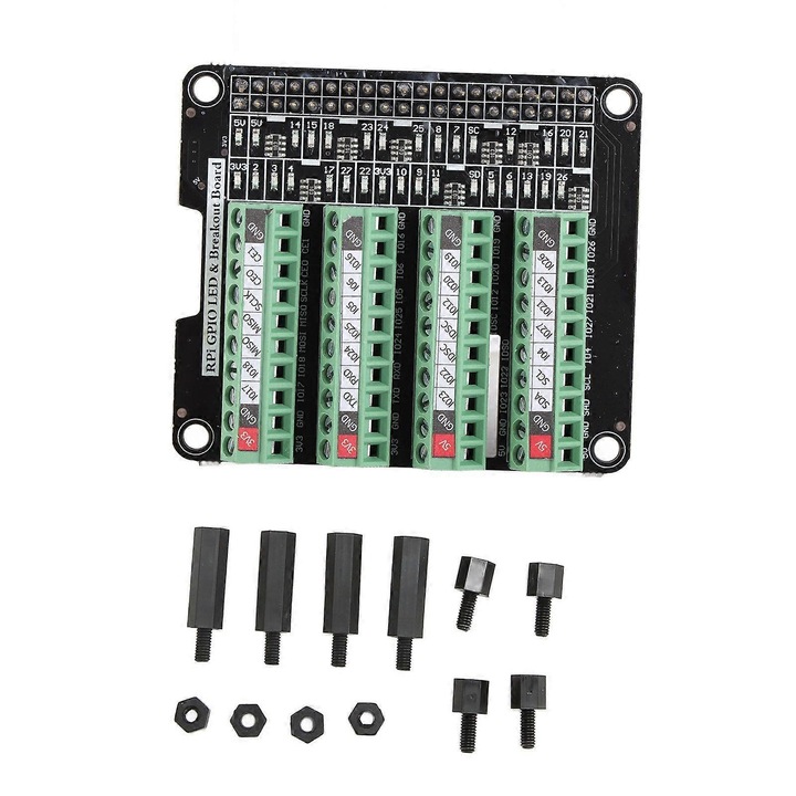 LED terminál panel 3.3V 3A Raspberry Pi-hez többszínű 3.5mm