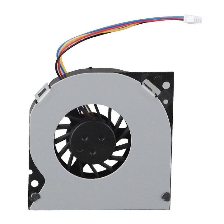 CPU hűtőventilátor, kompatibilis Intel NUC5/NUC5I5MYBE/NUC5CPYH/NUC5I5RYK/NUC5i3MYBE, 4-tűs csatlakozó, alumínium/ABS, DC 5V 1.96W, fekete/szürke, 1 db
