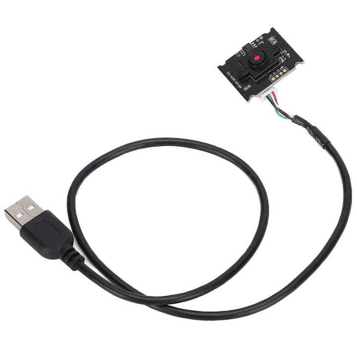 3MP kamera modul, széles látószögű, manuális fókusz, USB, 3.5mm