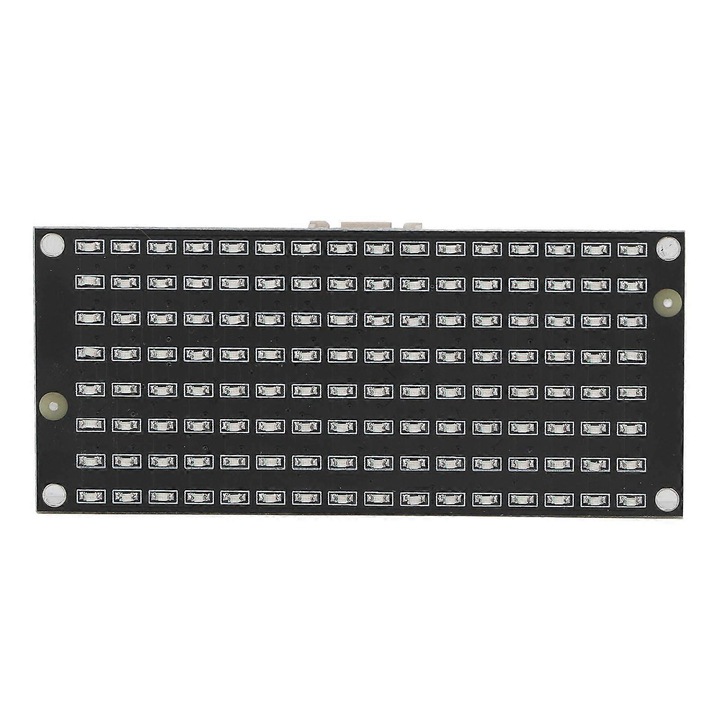 AIP1640 LED mátrix vezérlő modul 8x16, 128 LED, I2C kommunikáció, DC3.3-5V, Fekete, 1 db, 32 x 72 mm